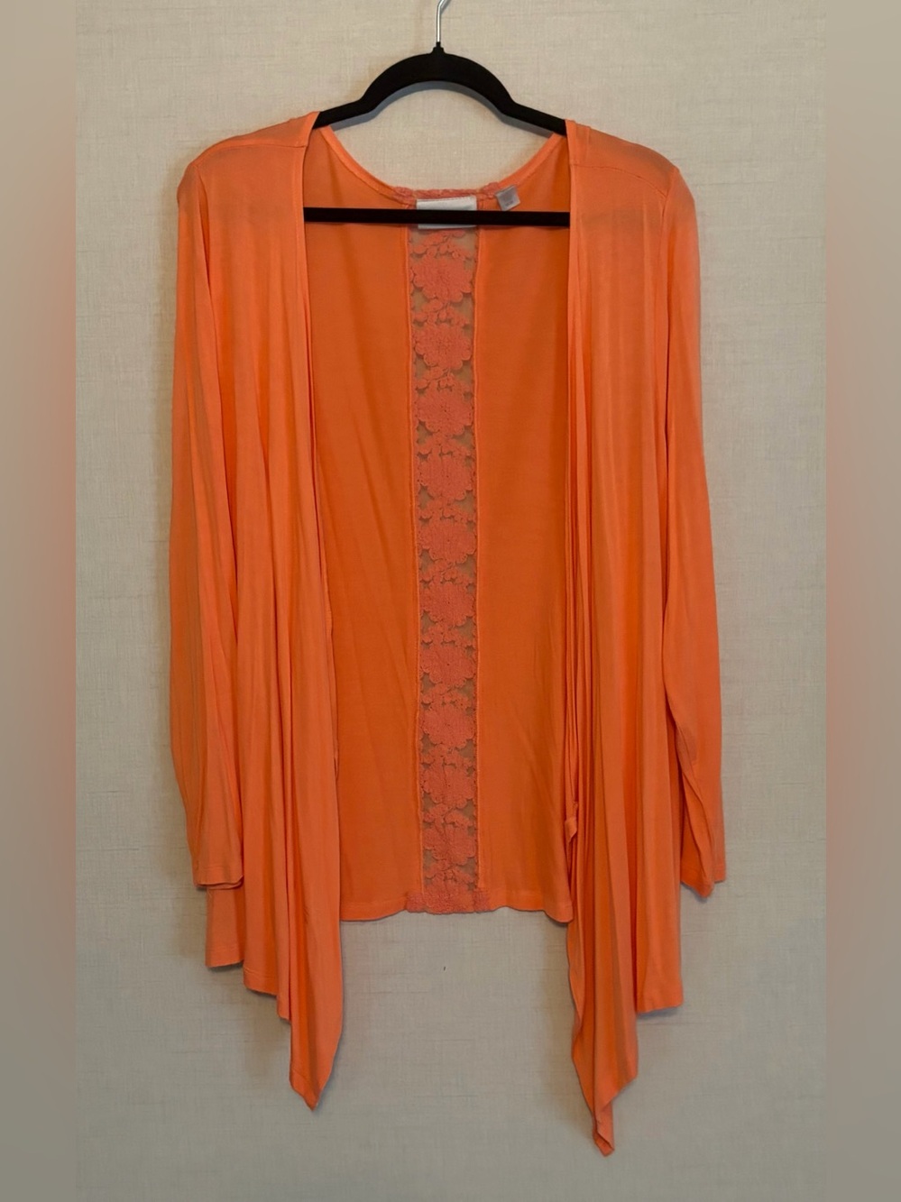 Size 18/20 Avenue Orange Draped Cardigan